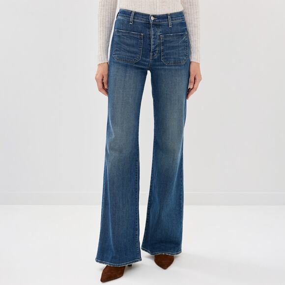 Nili Lotan Denim - Nili Lotan Florence Wide Leg Jeans in Classic Wash Size 25